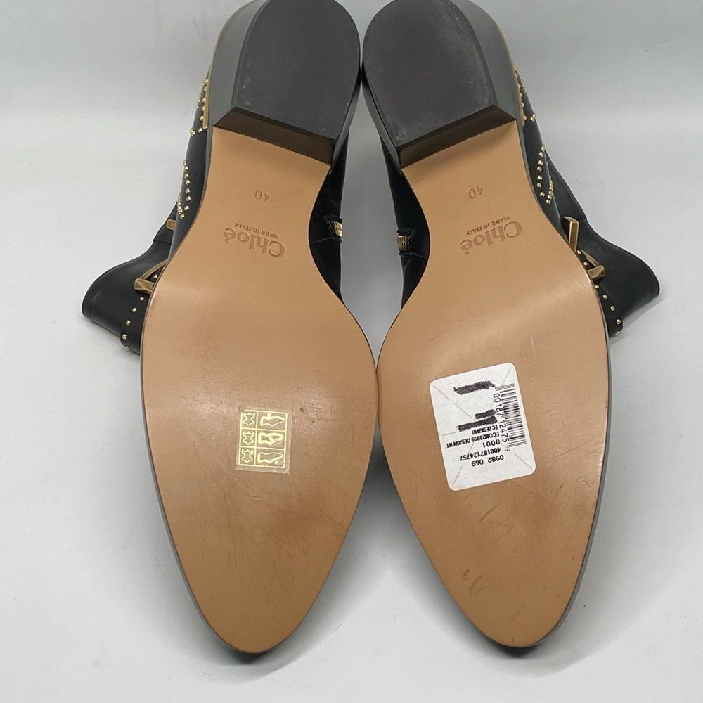 Chloe Susanna Pointed-Toe Studded Booties size 40 - Picture 14 of 15